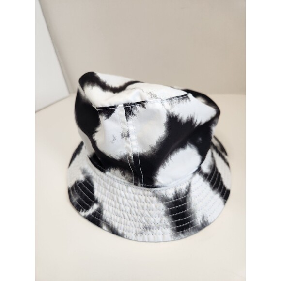 Nike Bucket Hat Youth L/XL Black White Reversible Swoosh Logo Tie Dye - Picture 3 of 7